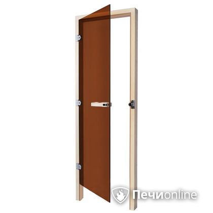 Дверь для бани Sawo Дверь 730 - 3SGD бронза левая без порога кедр 690mm х 1850mm в Березниках