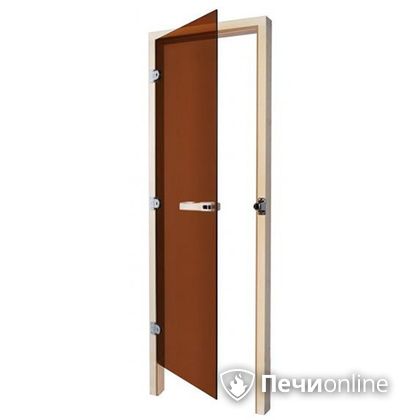 Дверь для бани Sawo Дверь 730 - 3SGА бронза левая без порога осина 690mm х 1890mm в Березниках
