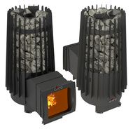 Дровяная печь-каменка GrillD Cometa Vega 180 window long Max Pro