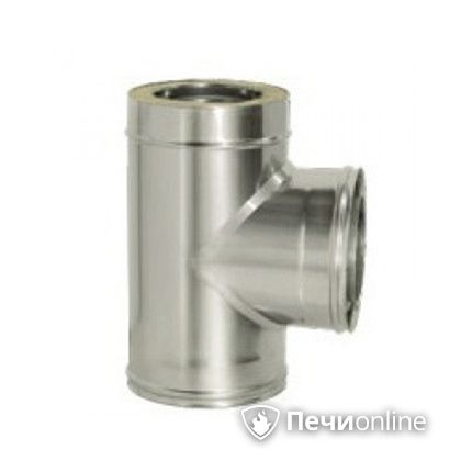 Дымоход Дымок Тройник 90° с изоляцией 0,8 мм. ТRFR90 150/230 в Березниках