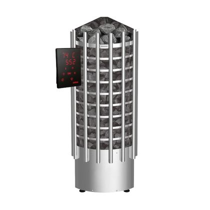 Электрокаменка для сауны Harvia Glow Corner TRC90XE c цифровой панелью управления в Березниках