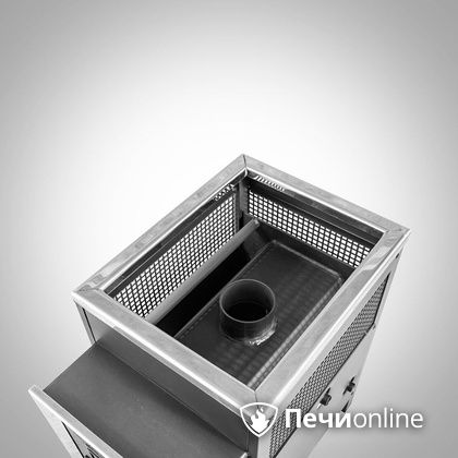 Дровяная банная печь Радуга ПБ-21 (встроенный теплообменник) 6 мм прочистная дверца в Березниках